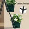4 Tier Vertical Raised Garden Bed Planters for Outdoor Plants Herb Garden Planter with Drainage Holes Standing Garden Planters for Herbs Flowers Vegetables Plants